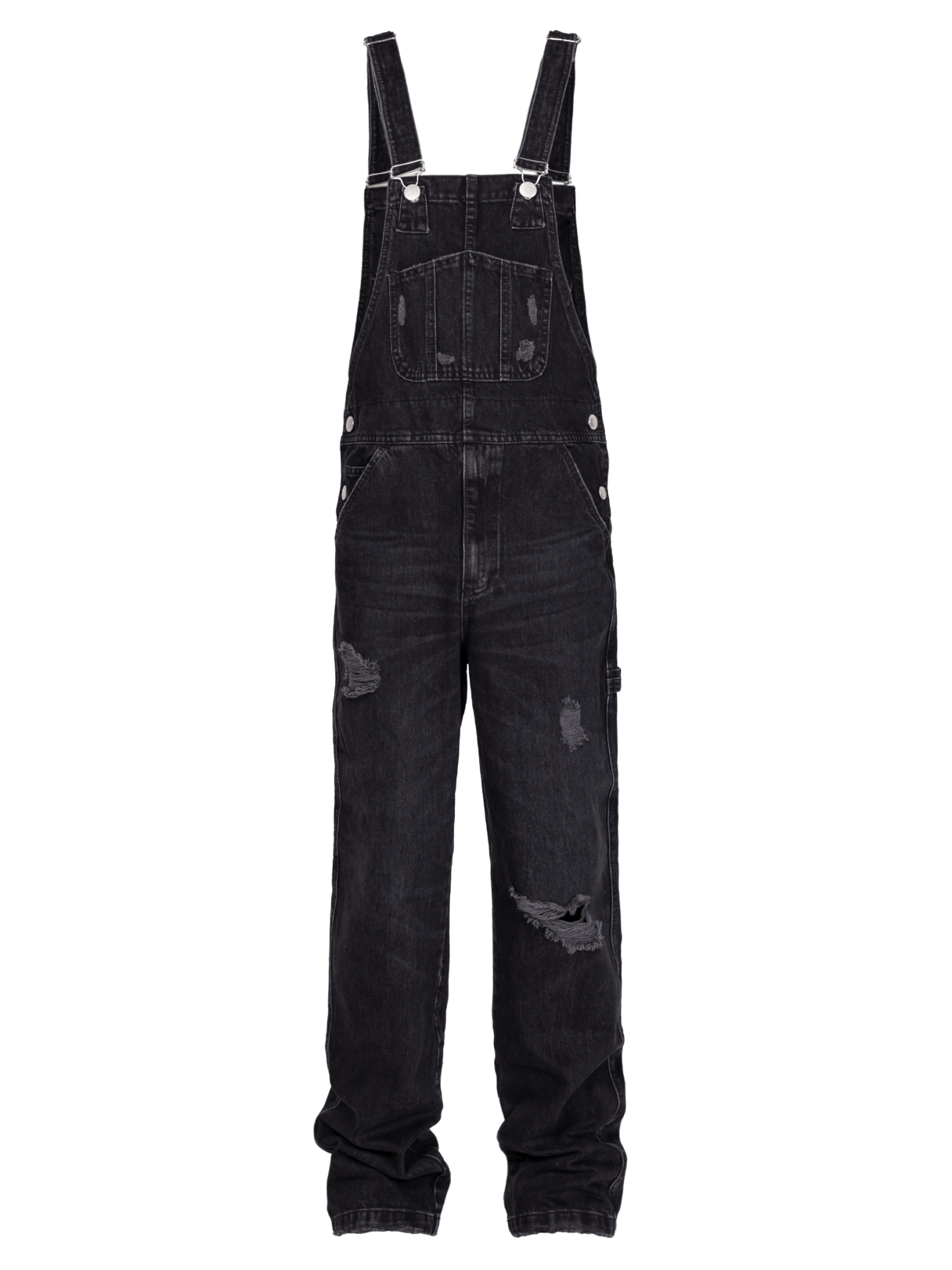 Denim Overalls - Black - Reputation Studios