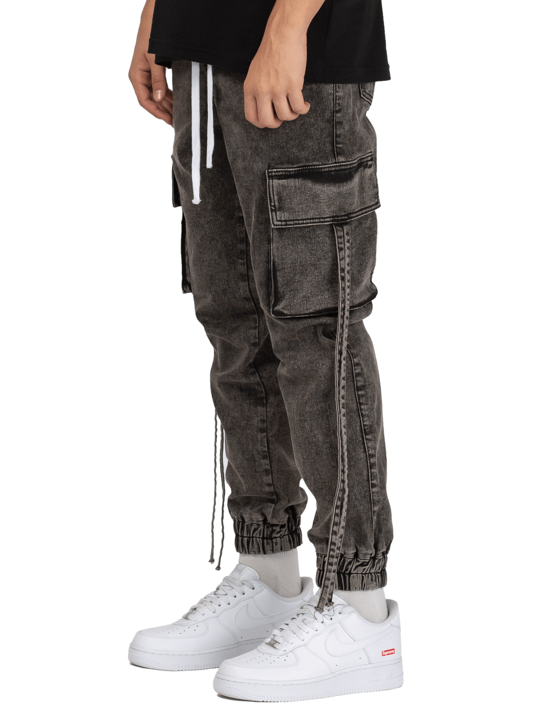 Cargo Jogger Denim - Vintage Black