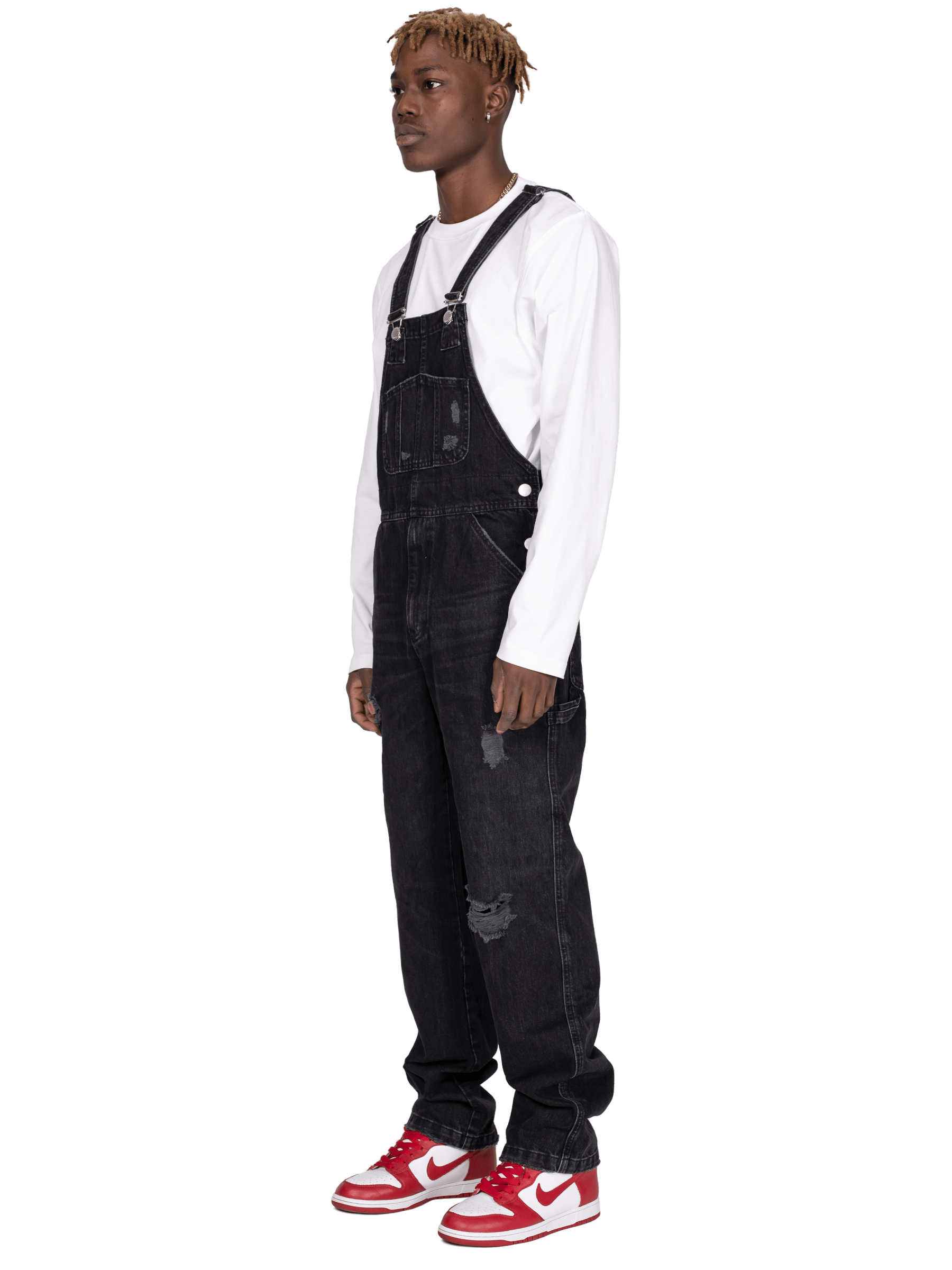 Denim Overalls - Black