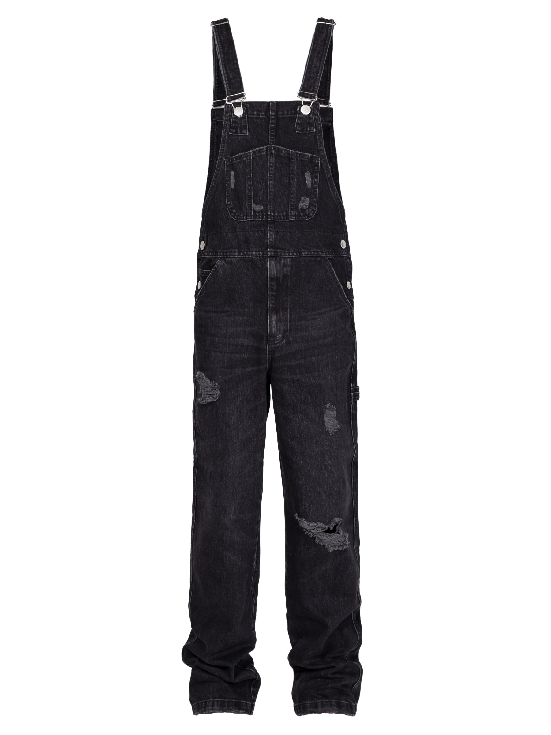 Denim Overalls - Black