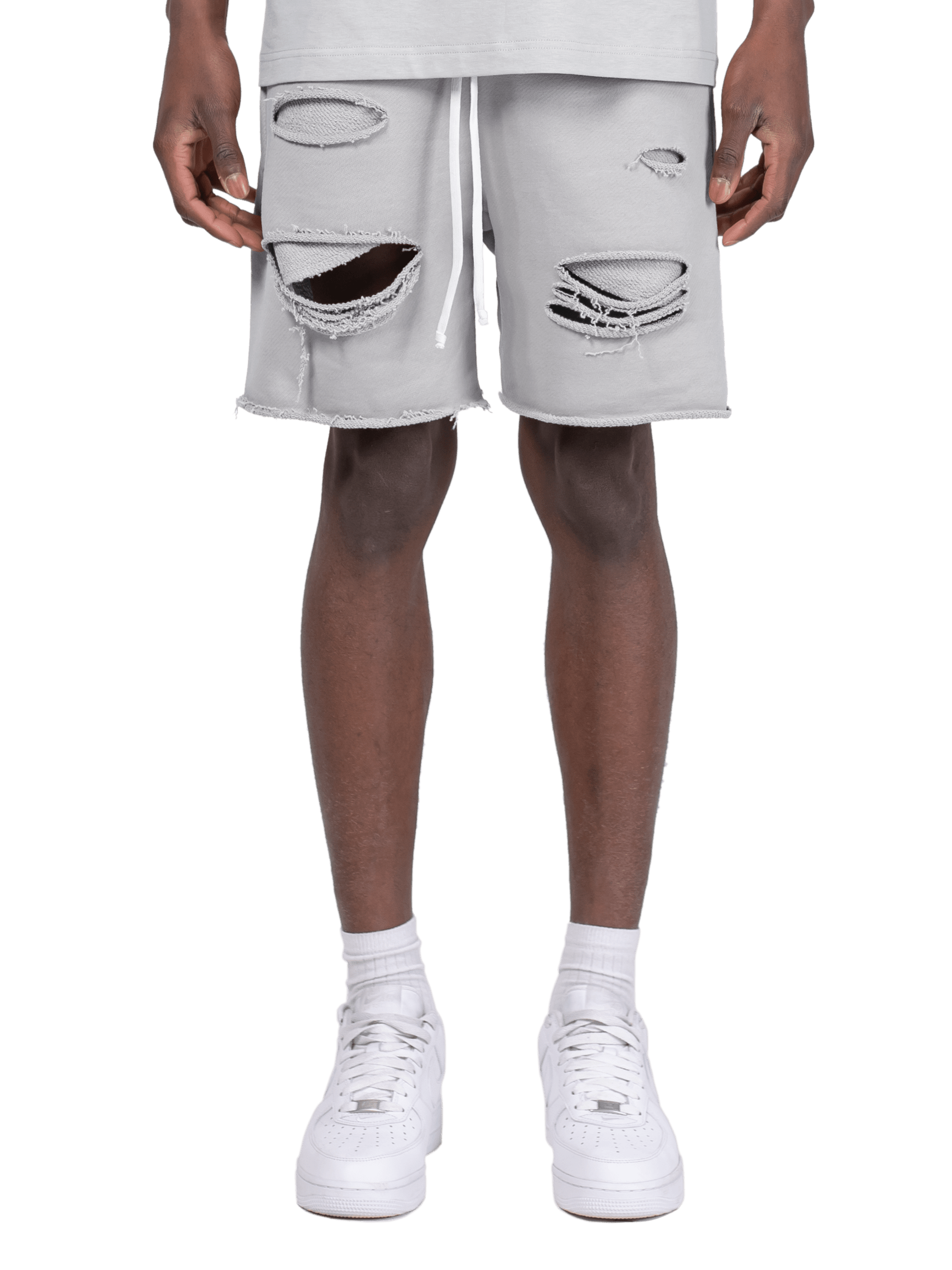 Ripped Shorts - Stone