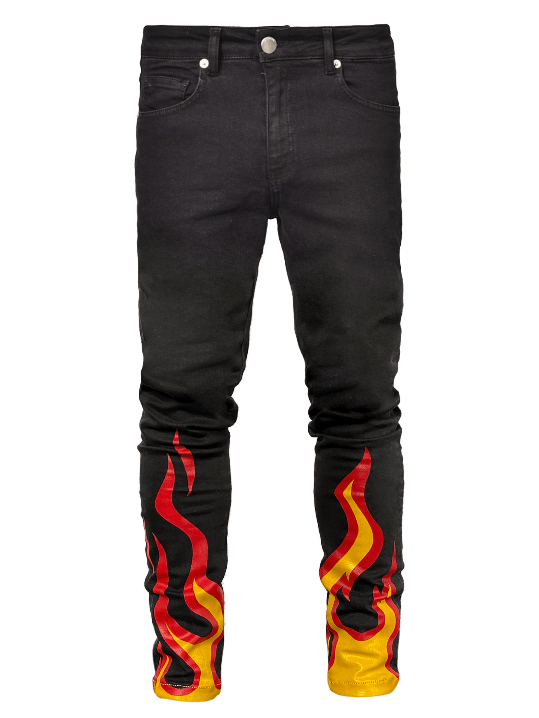 Flame Skinny Denim - Black