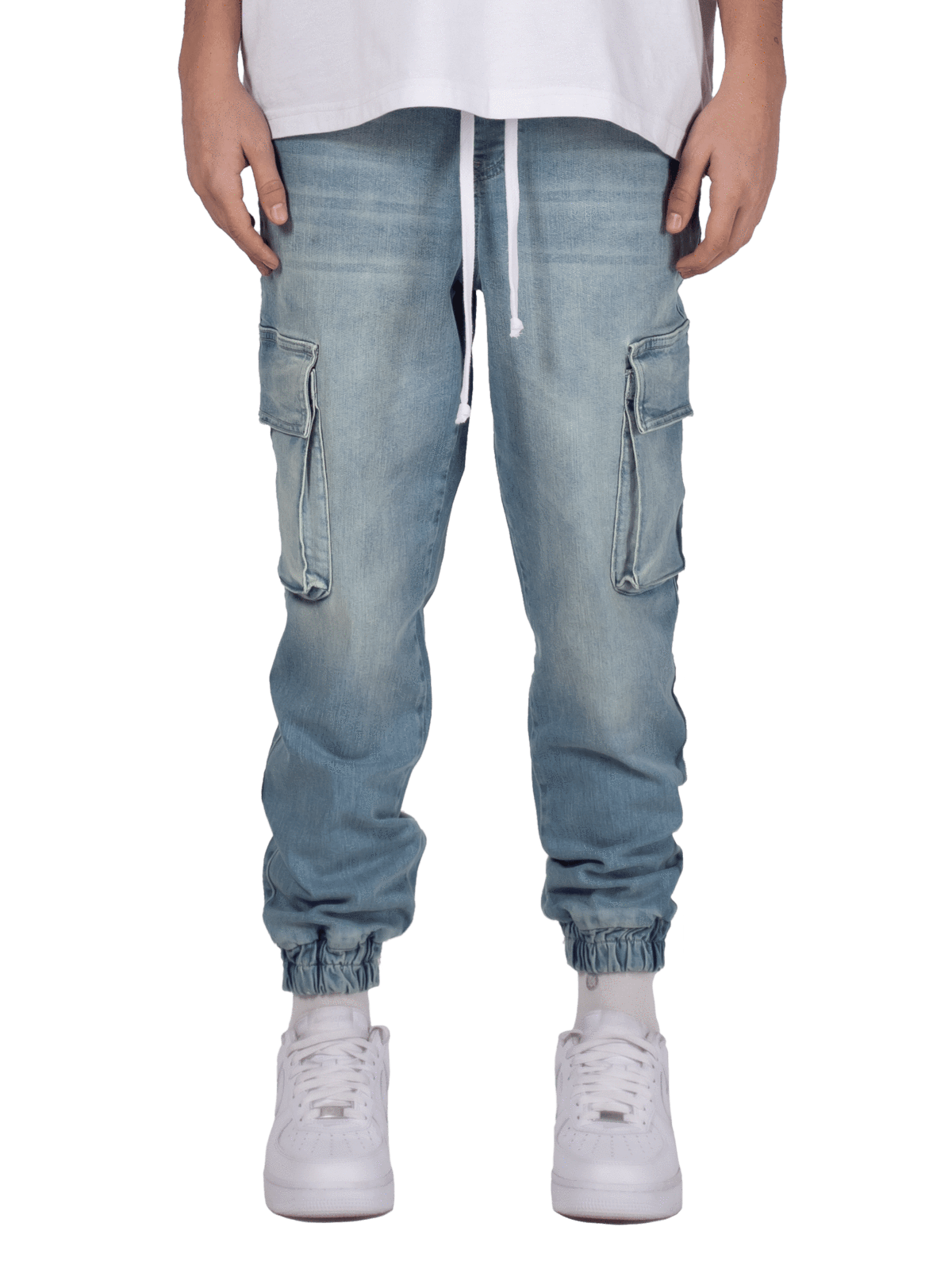 Cargo Jogger Denim - Light Stone