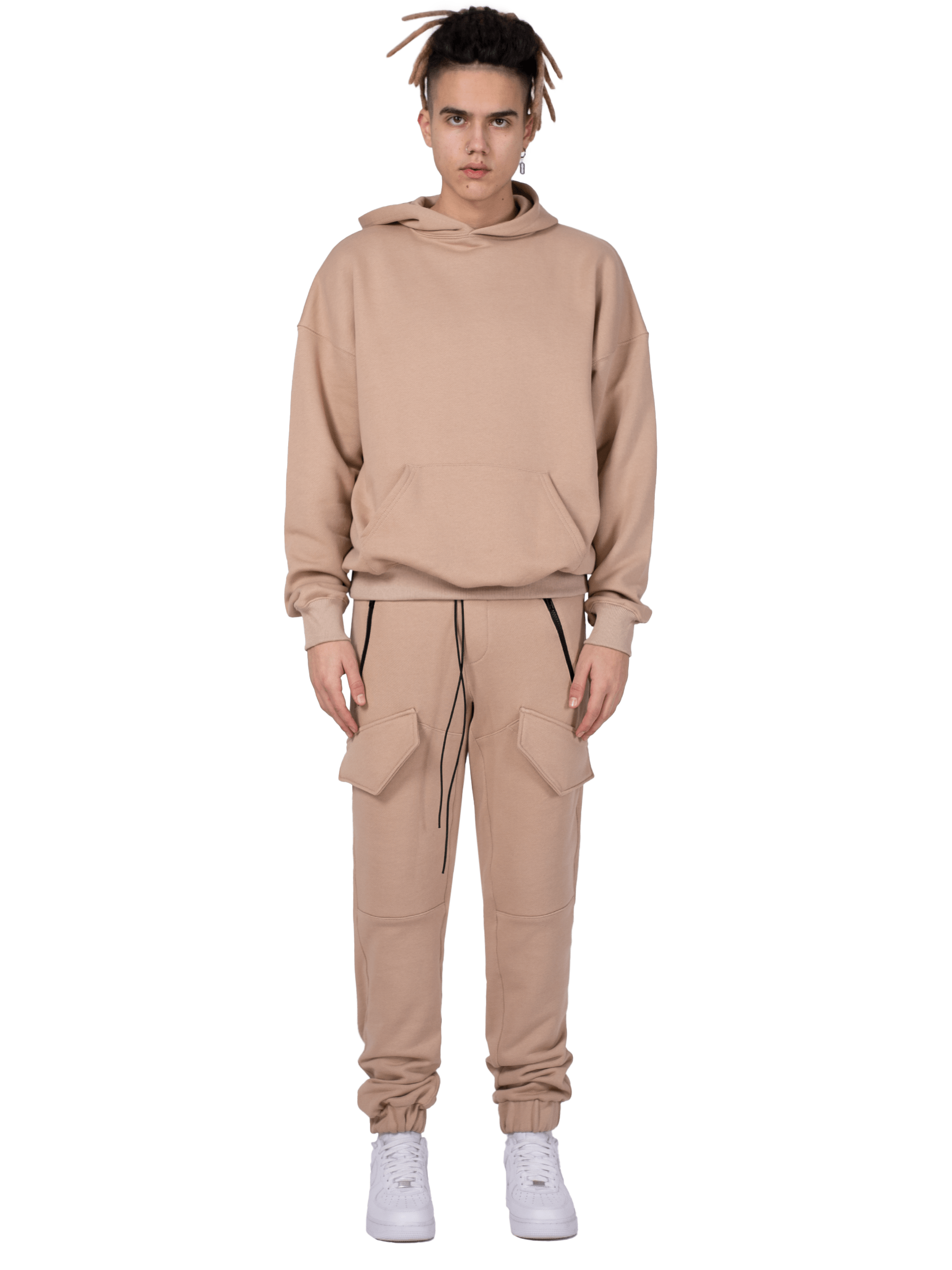 Front Pocket Sweatpants - Sand