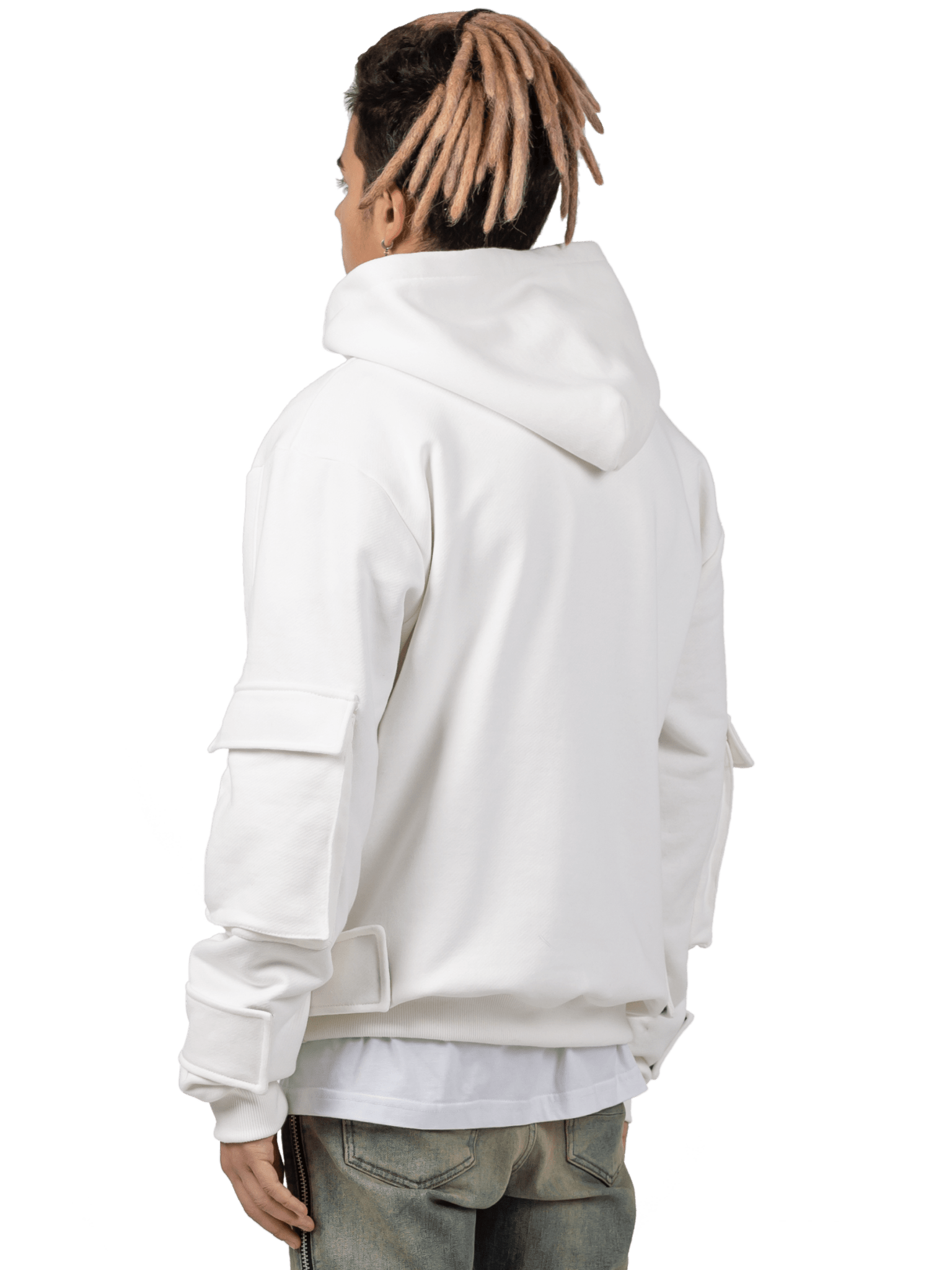 Multi Pocket Hoodie - Off - White - Reputation Studios