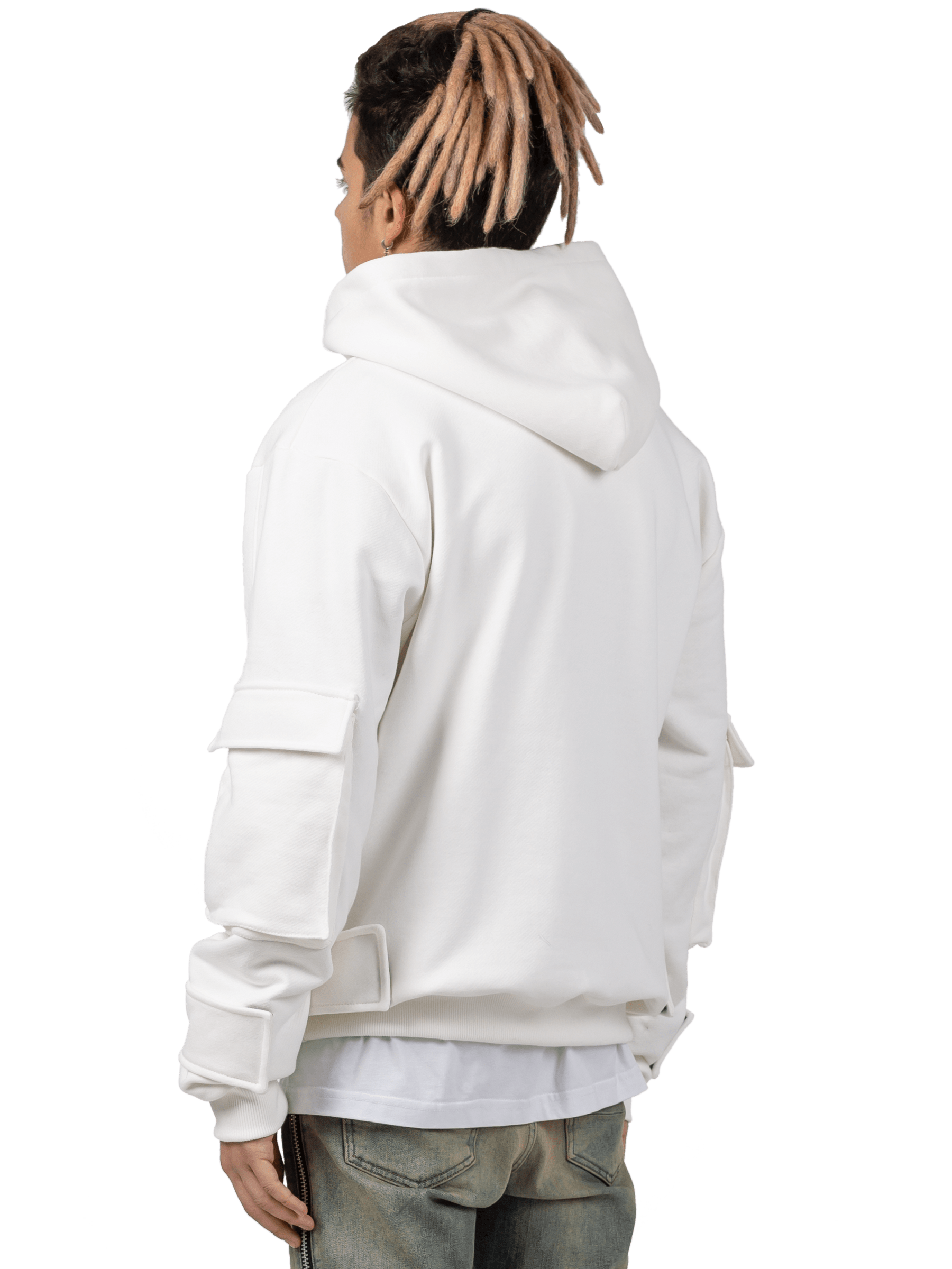 Multi Pocket Hoodie - Off-White