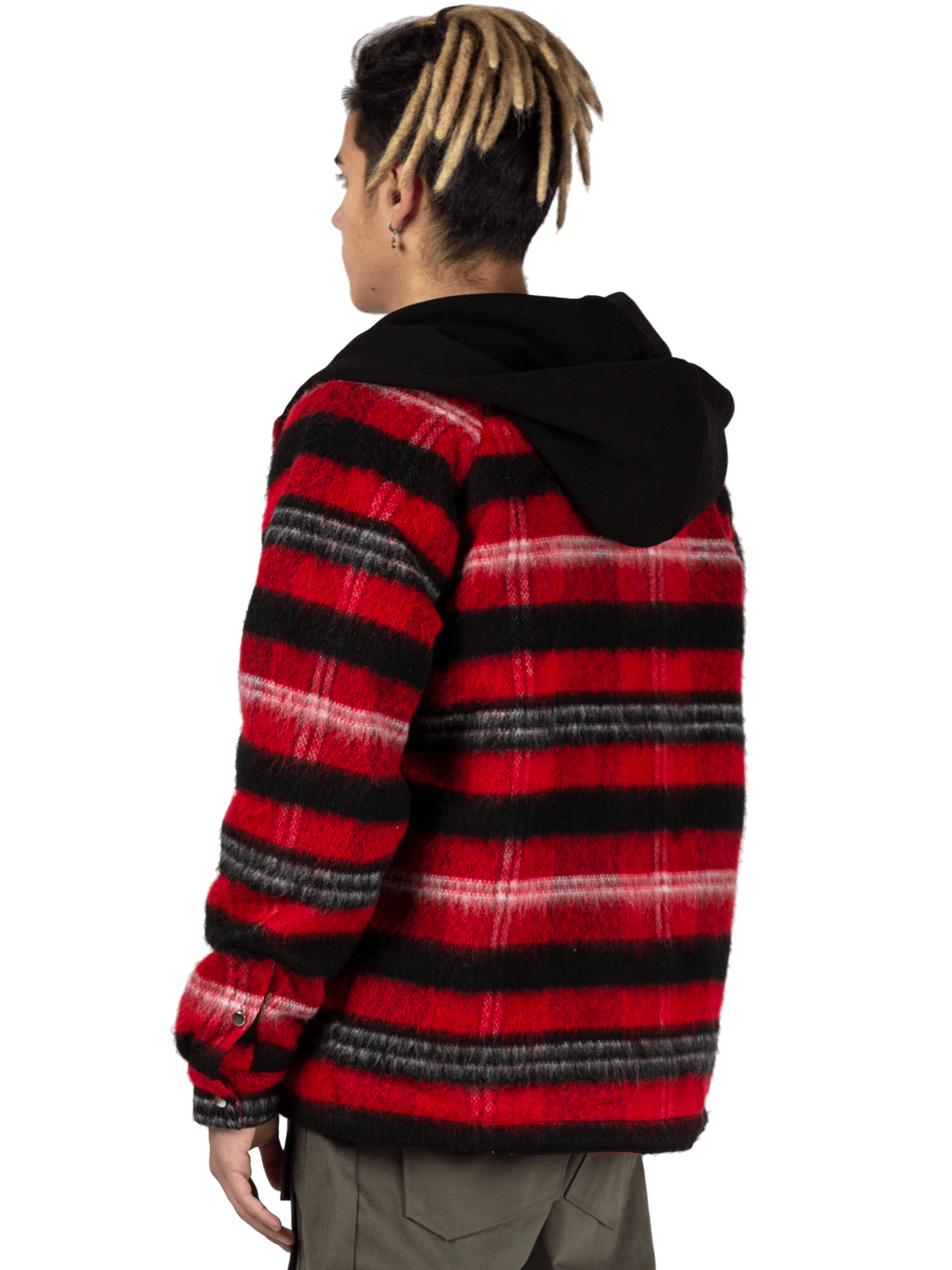 Oversized Tartan Shirt - Red