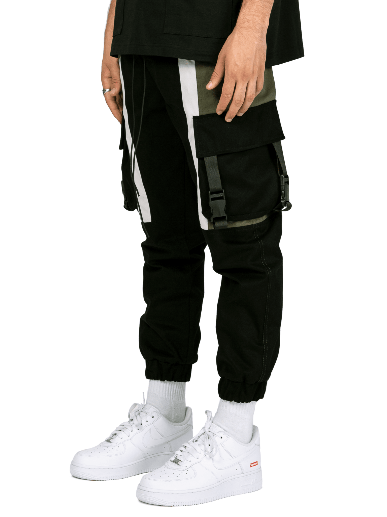 Pocket Cargo Pants - Black - Reputation Studios