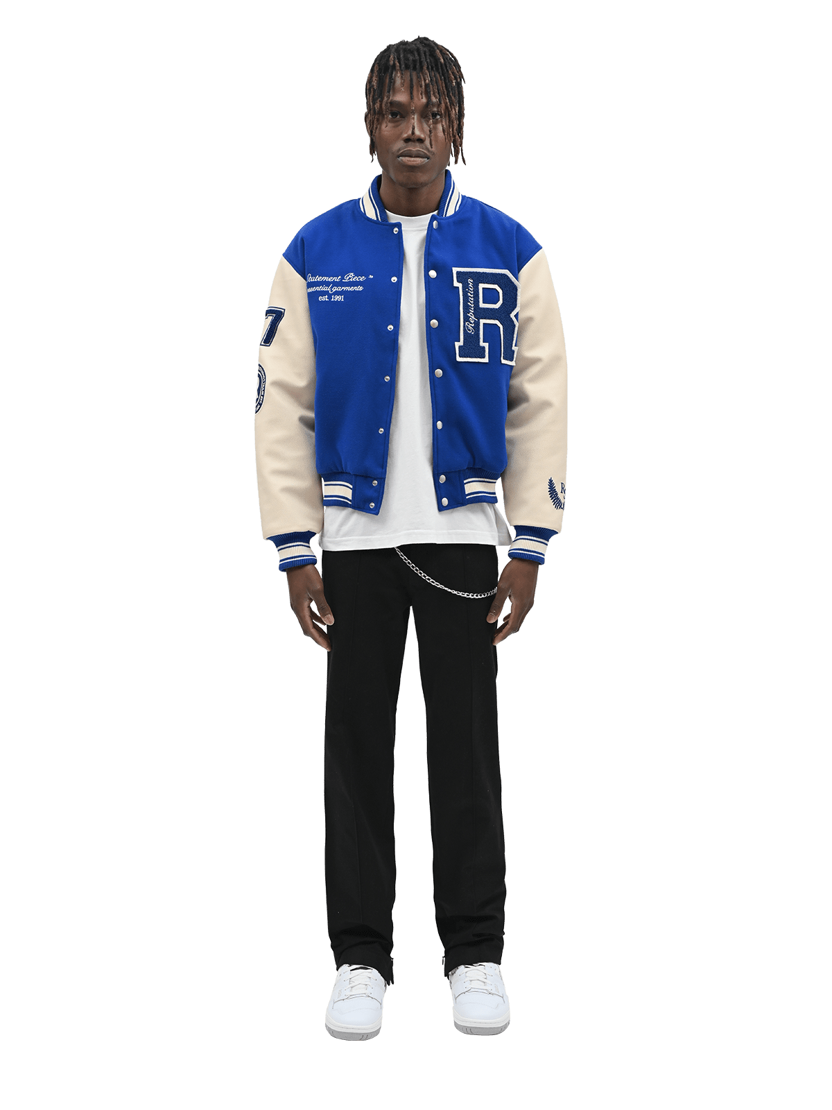 "Statement Piece" Varsity Jacket - Royal Blue - Reputation Studios