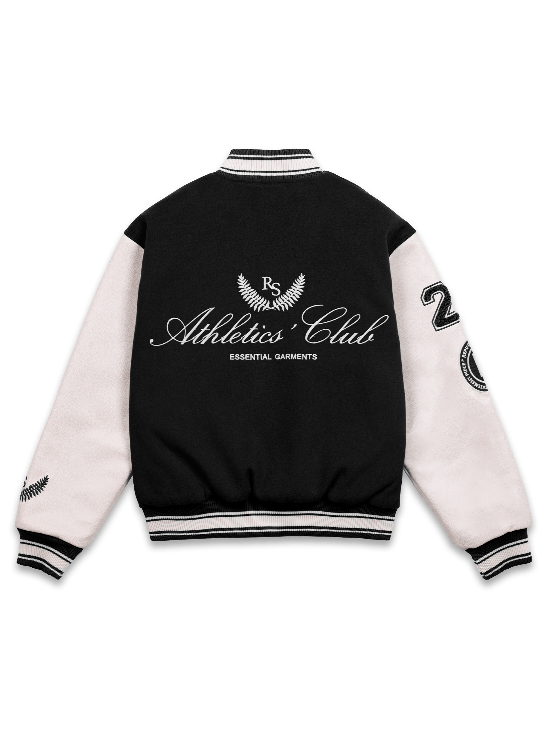 "Statement Piece" Varsity Jacket - Black