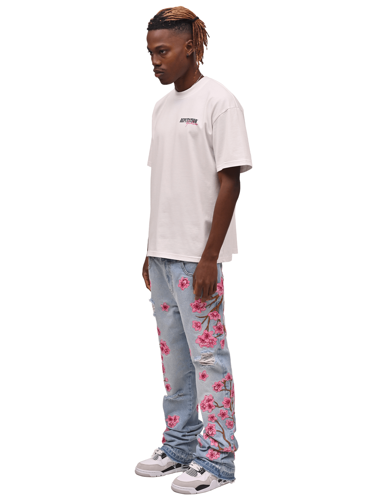 Sakura Flare Denim - Light Stone