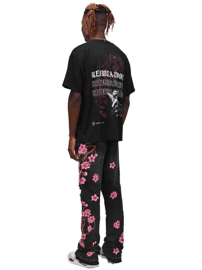 Sakura Graphic Tee - Black