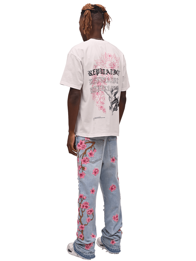 Sakura Graphic Tee - Off White