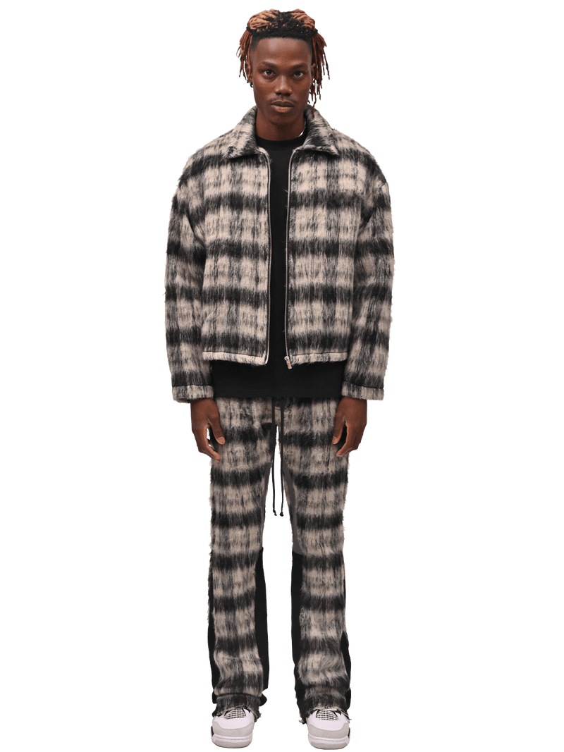 Mohair Flare Sweatpants - Black
