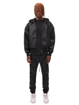 Leather Sweatpants - Black