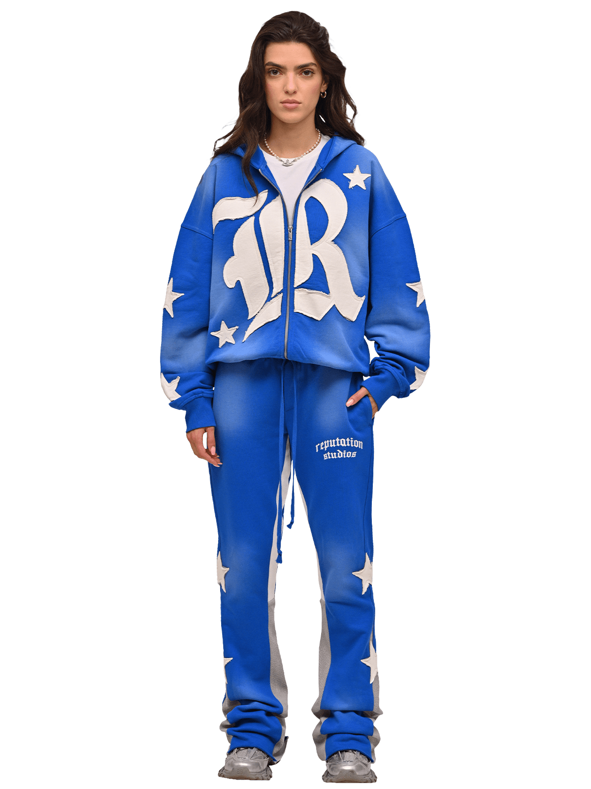 Sun Fade Flare Sweatpants - Royal Blue