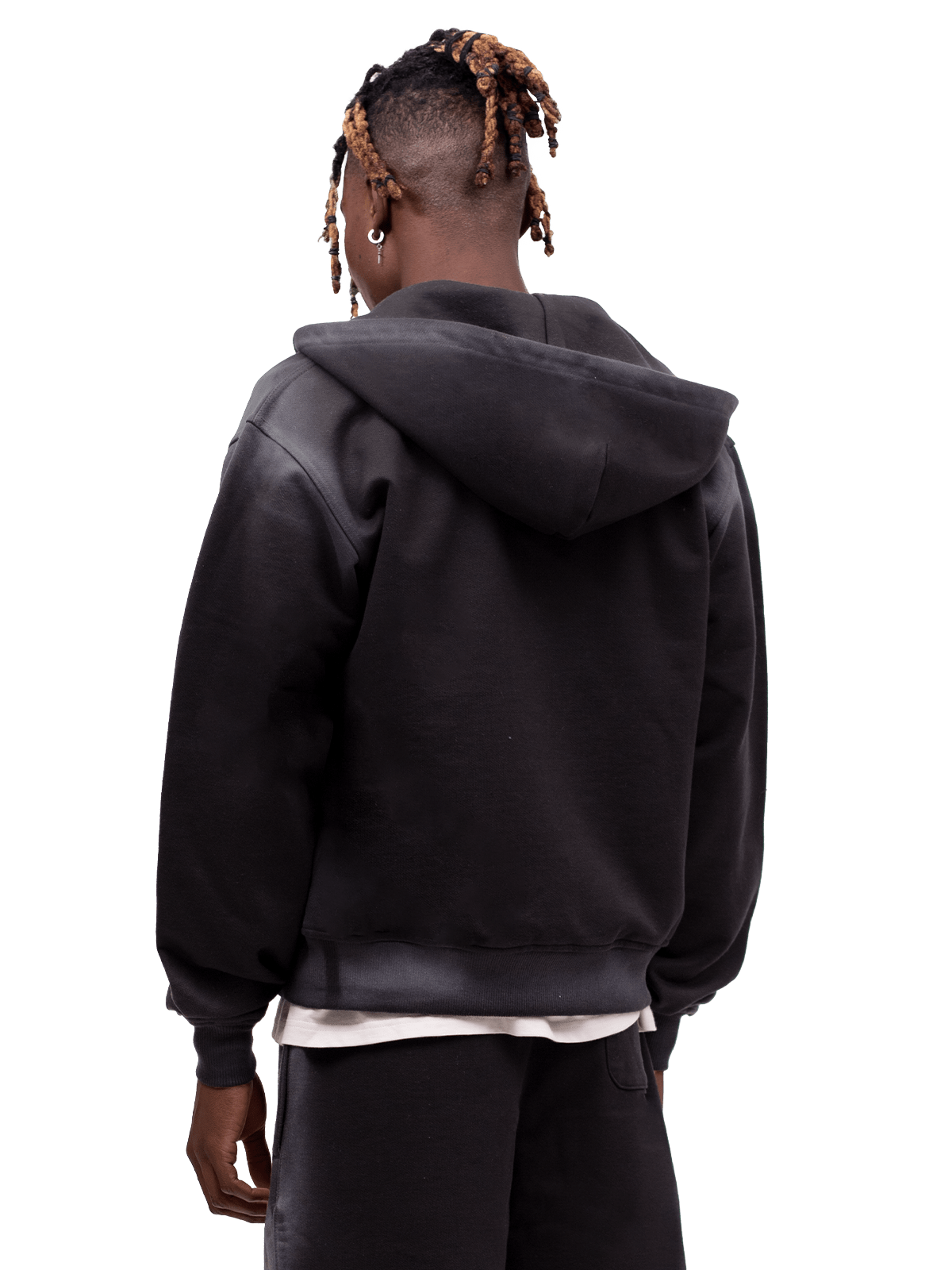 Y2K Zipper Hoodie - Black
