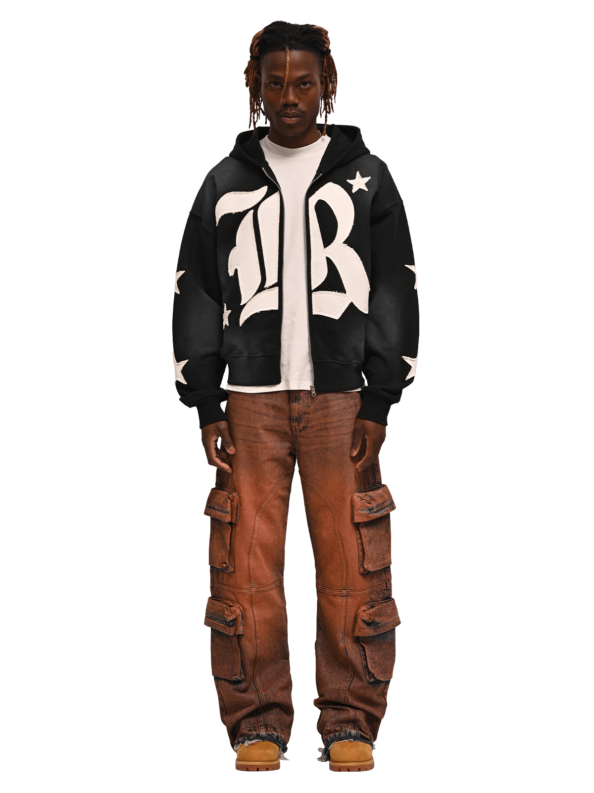 Baggy Cargo Denim - Blood Diamond