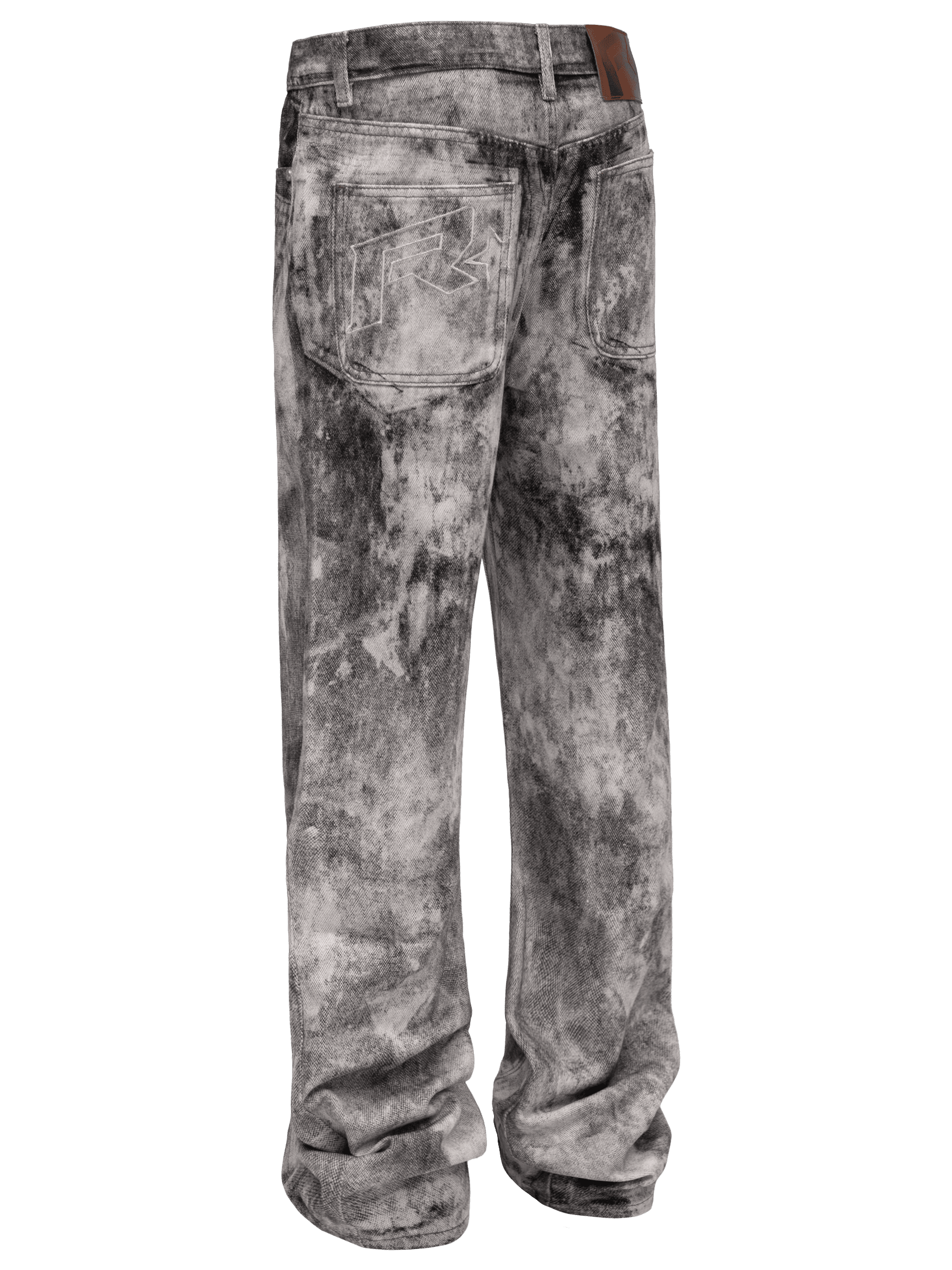 Acid Rinse Flare Denim