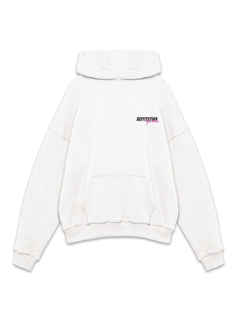 White reputation hoodie best sale
