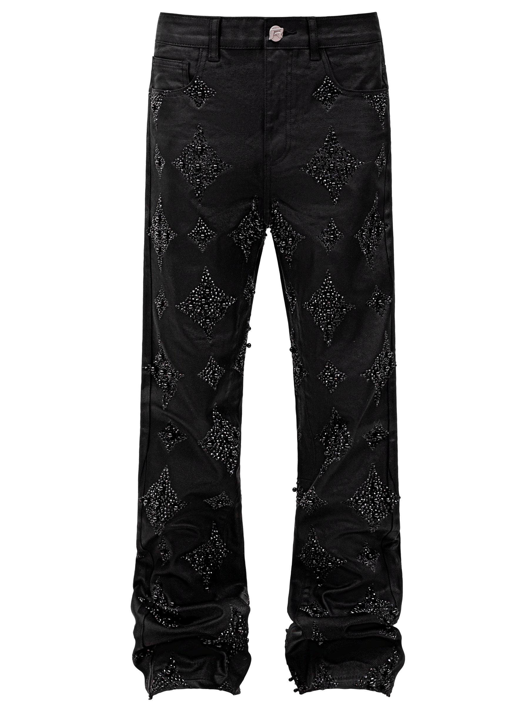 Black Wax Embellish Denim