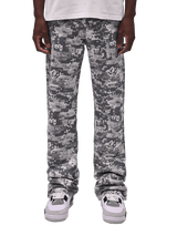 Flare Tapestry Pants -  Pixel Stone