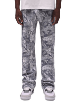 Flare Tapestry Pants -  Tropical