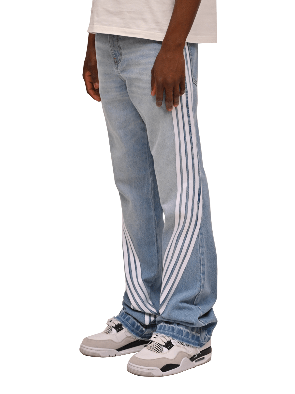 Racer Flare Denim - Light Stone