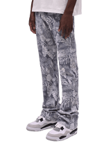 Flare Tapestry Pants -  Tropical