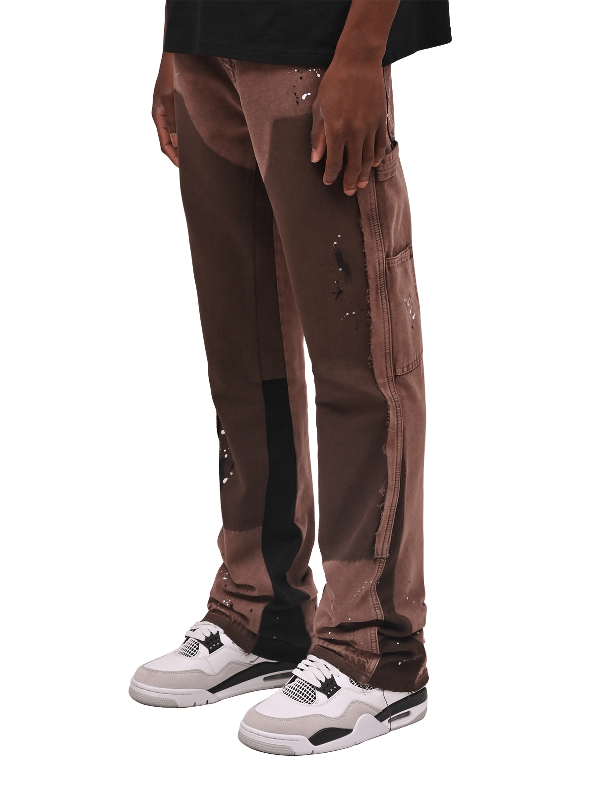 Flare Canvas Pants - Mocha