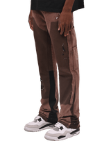 Flare Canvas Pants - Mocha