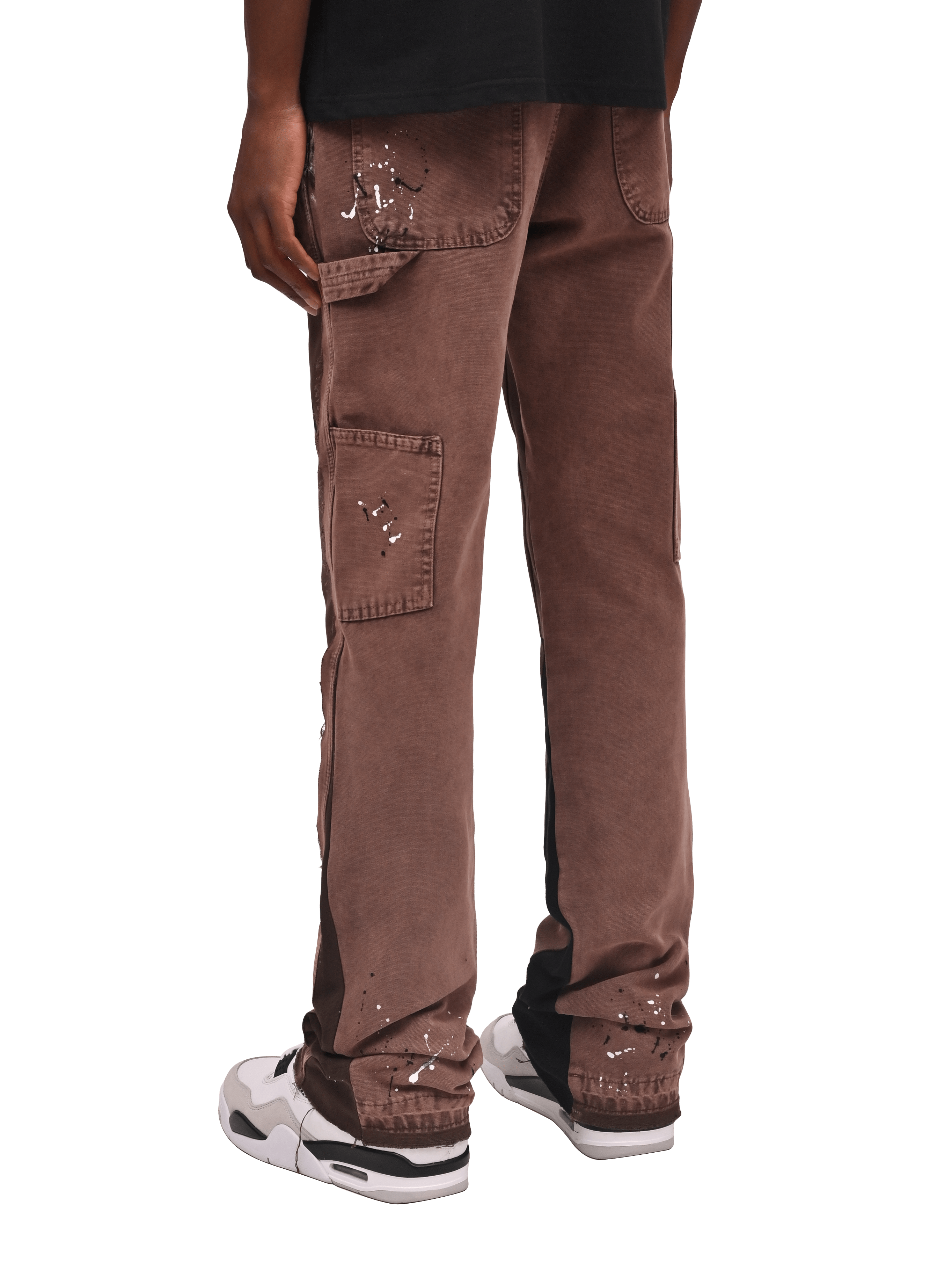 Flare Canvas Pants - Mocha