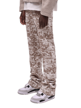 Flare Tapestry Pants -  Pixel Taupe