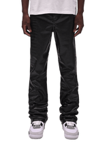 Flare Leather Pants - Crocodile
