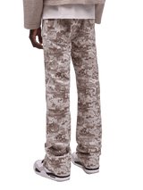 Flare Tapestry Pants -  Pixel Taupe