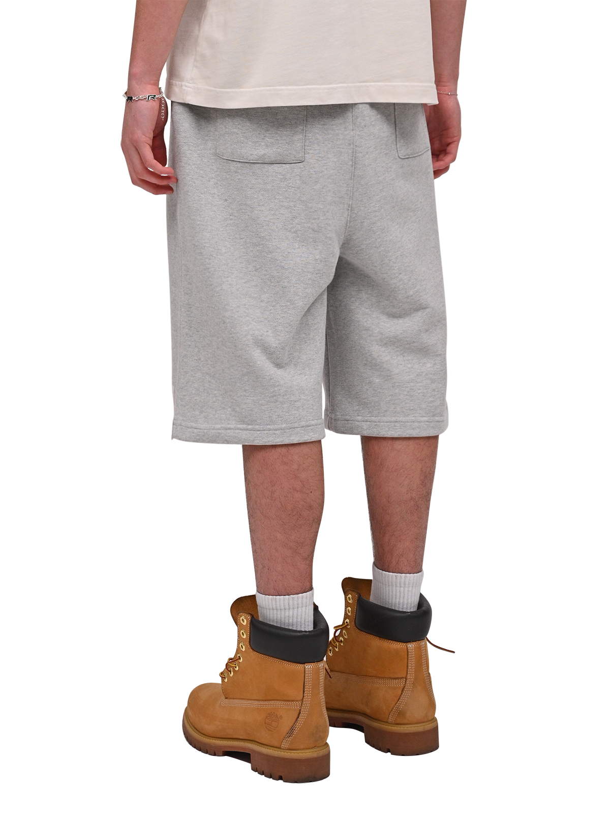 Baggy Jersey Shorts - Heather Grey