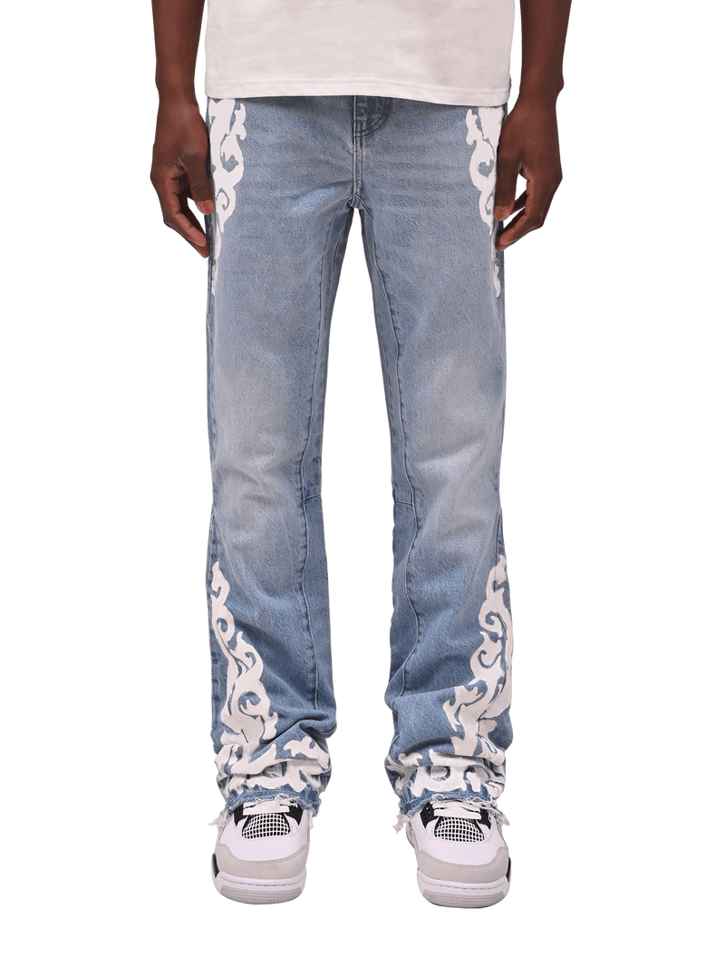 Versailles Flare Denim - Light Stone