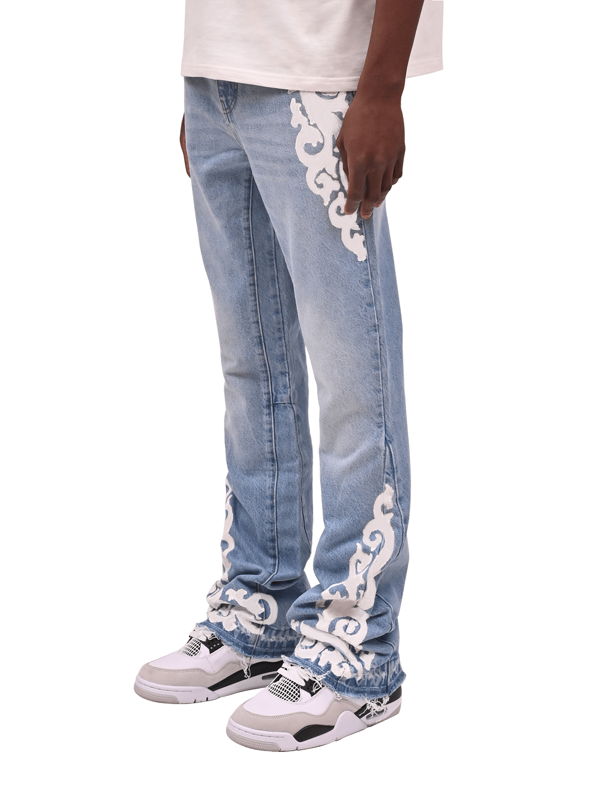 Versailles Flare Denim - Light Stone