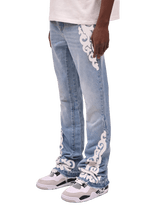 Versailles Flare Denim - Light Stone