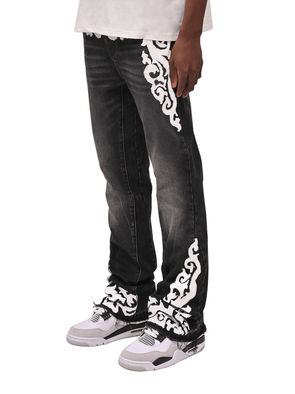 Versailles Flare Denim - Black