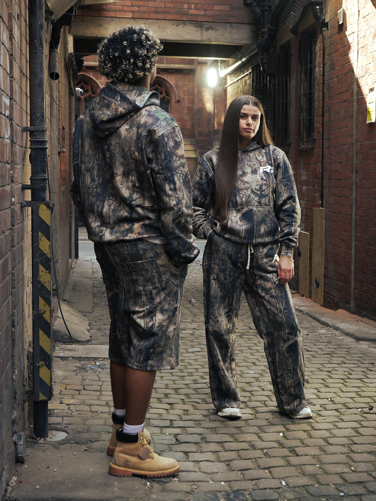 Baggy Jersey Shorts - Forest Camo