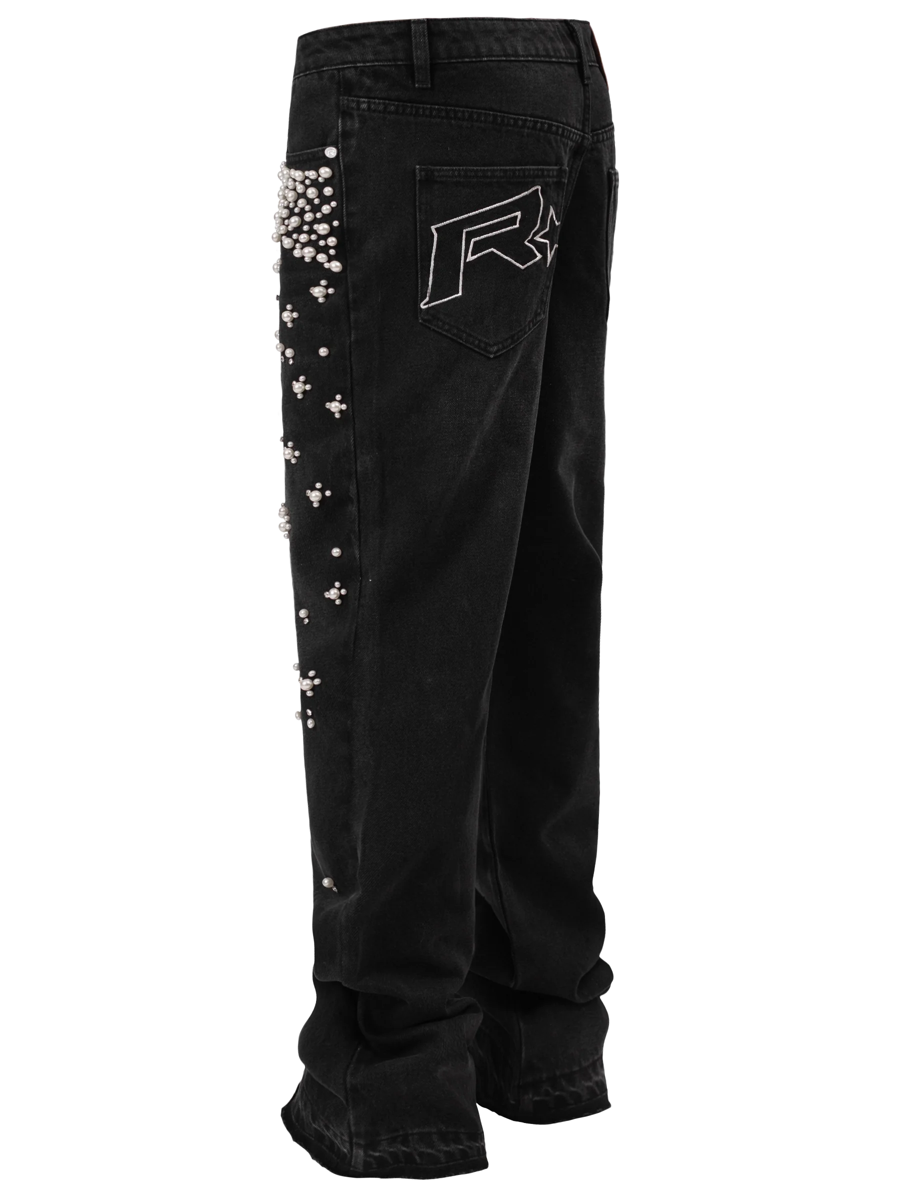 Gradient Pearl Denim - Black