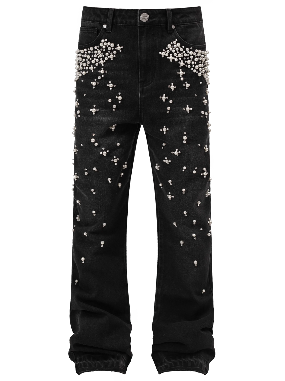 Gradient Pearl Denim - Black