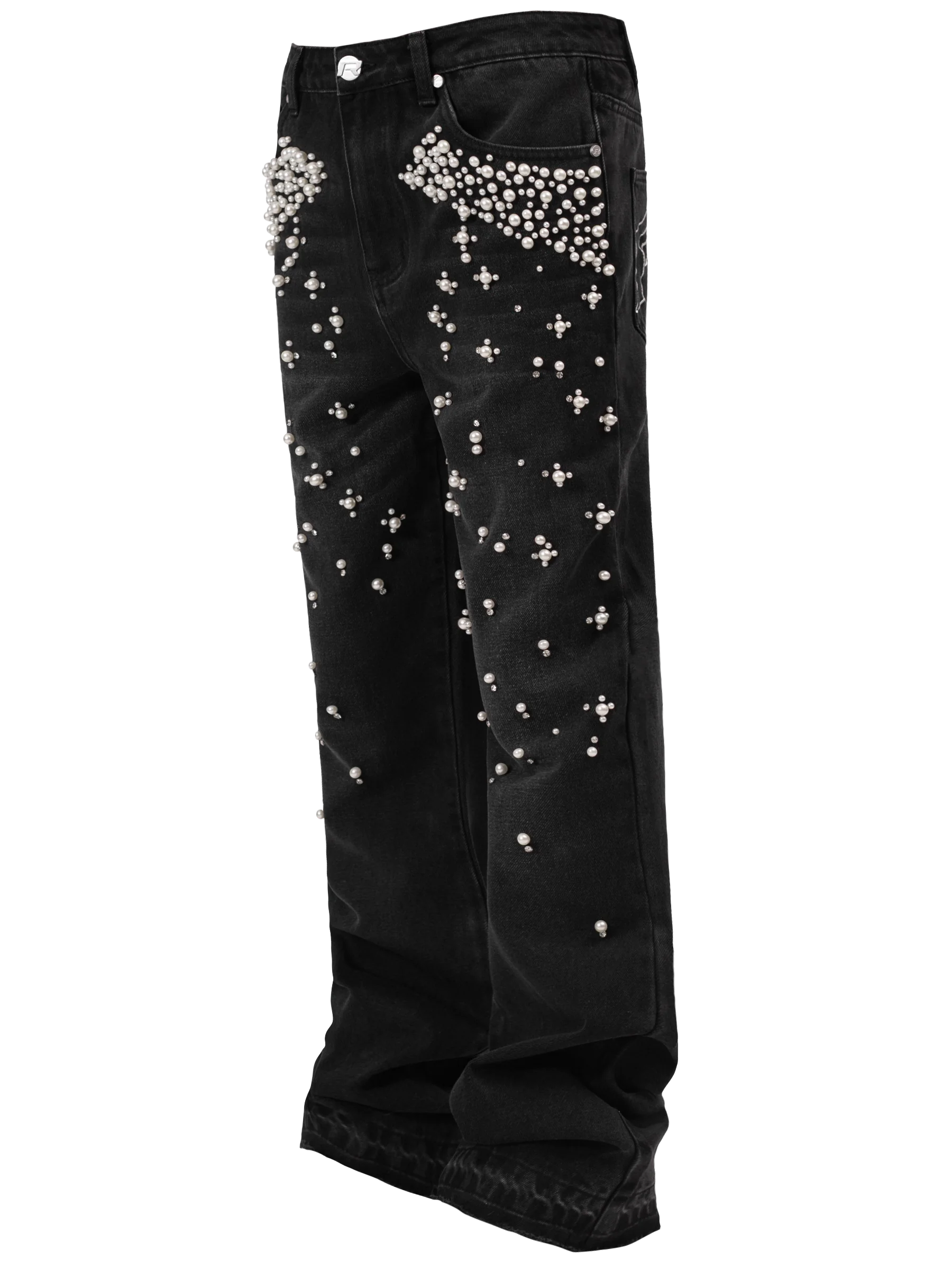 Gradient Pearl Denim - Black