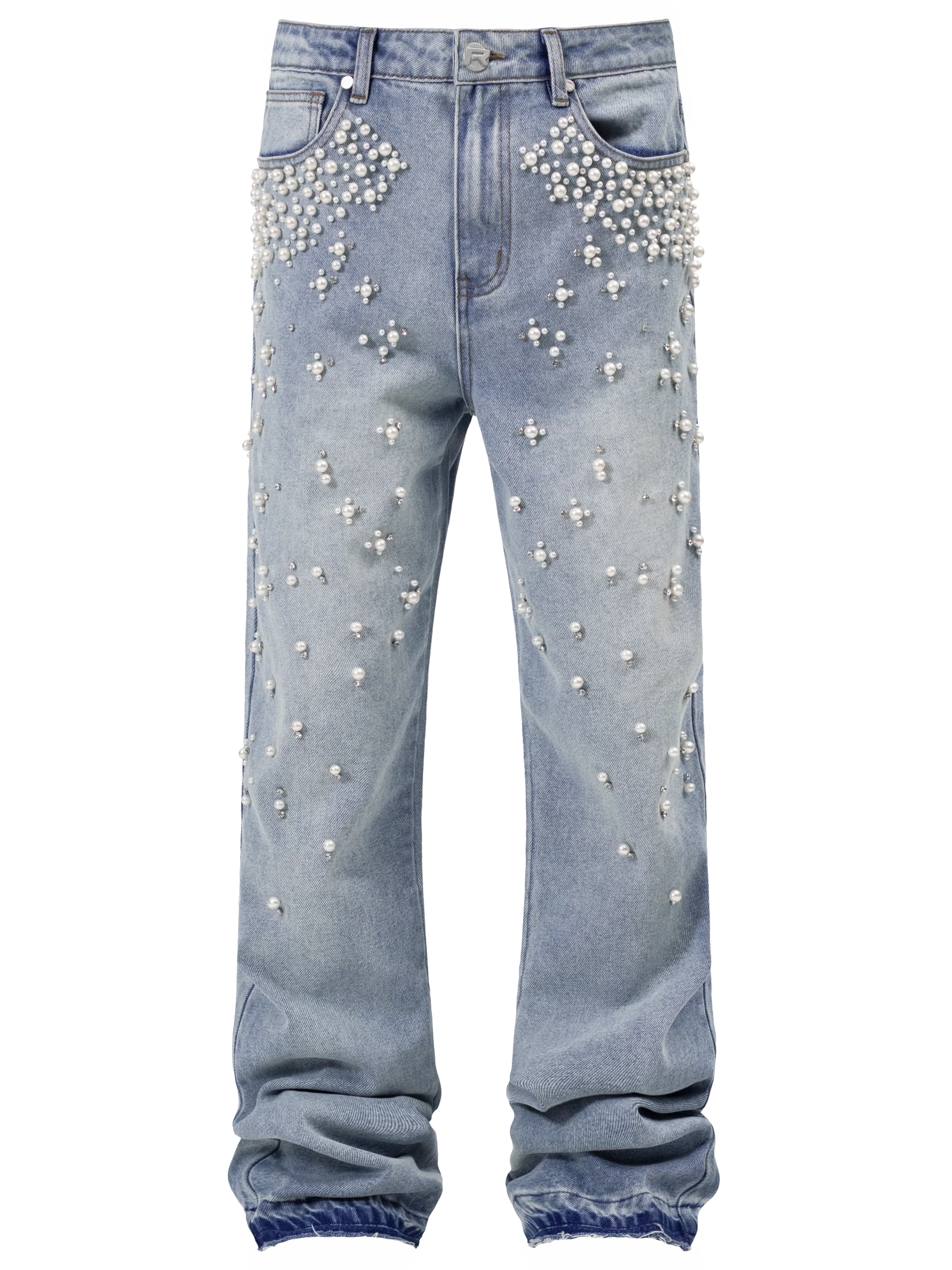Gradient Pearl Denim - Light Stone