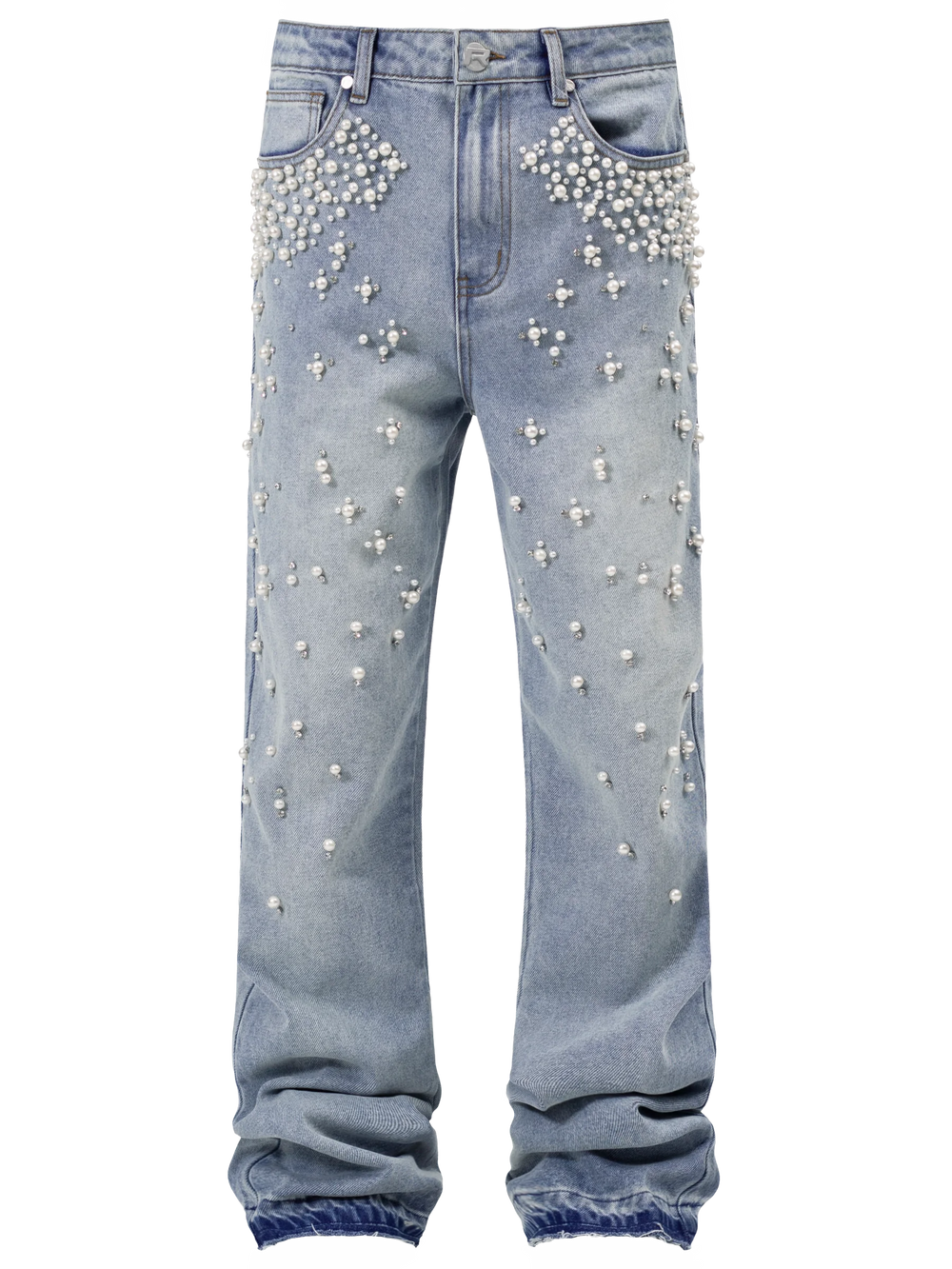 Gradient Pearl Denim - Light Stone