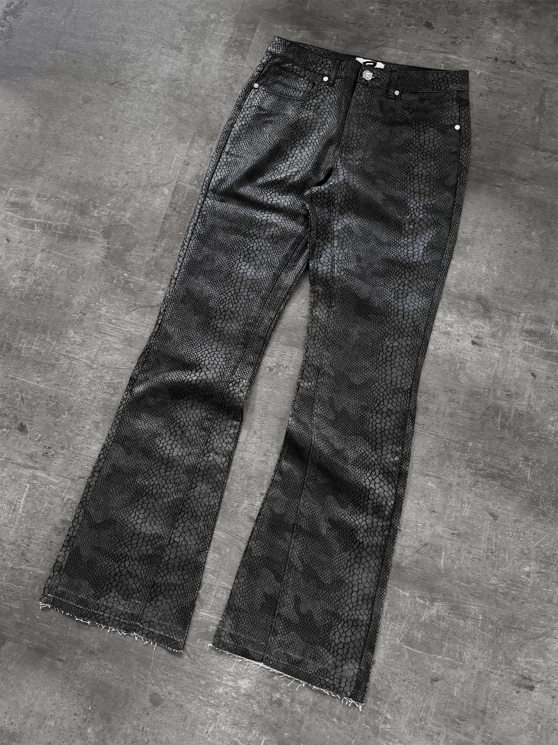 Python Camo Denim - Black