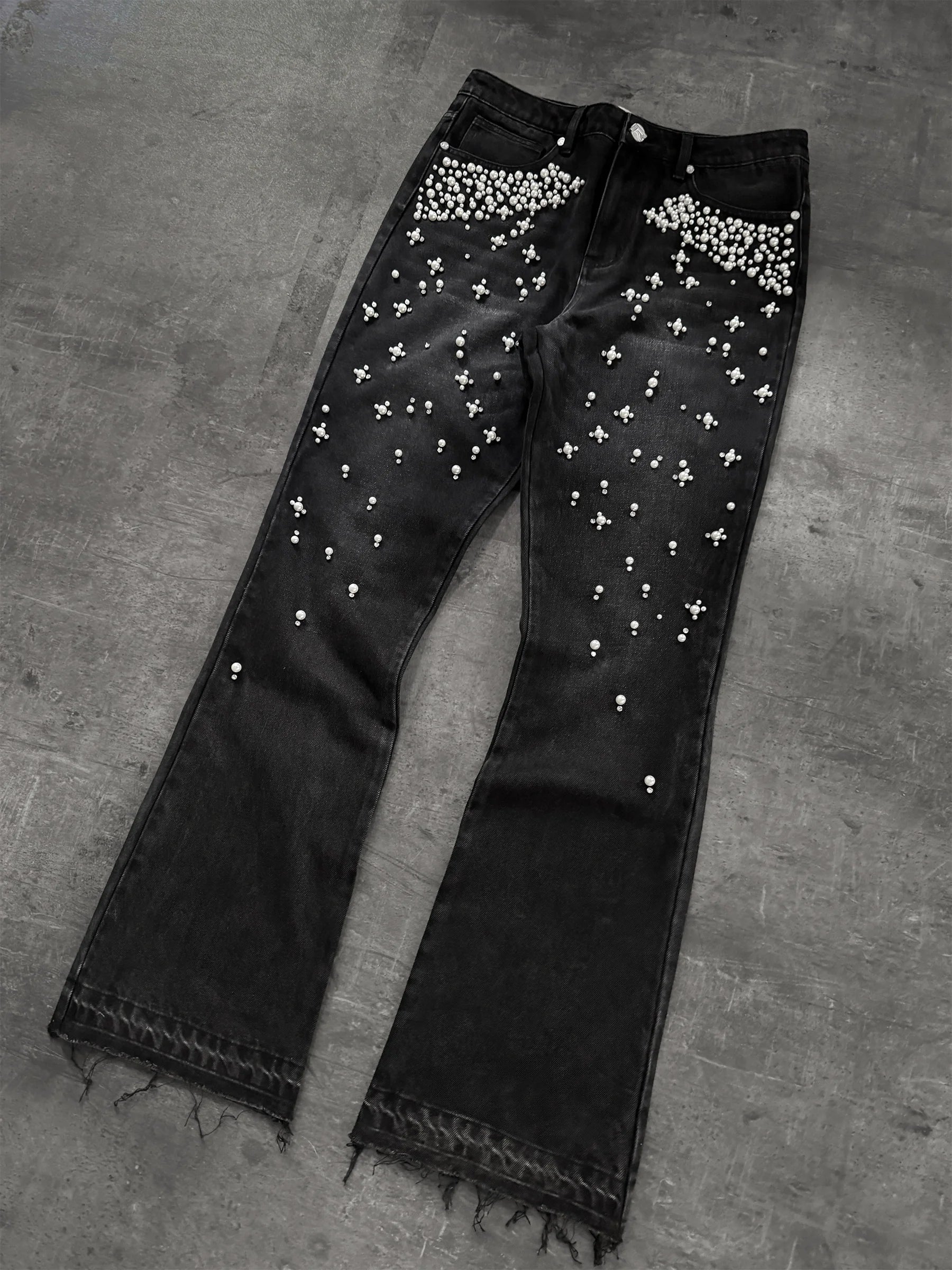 Gradient Pearl Denim - Black