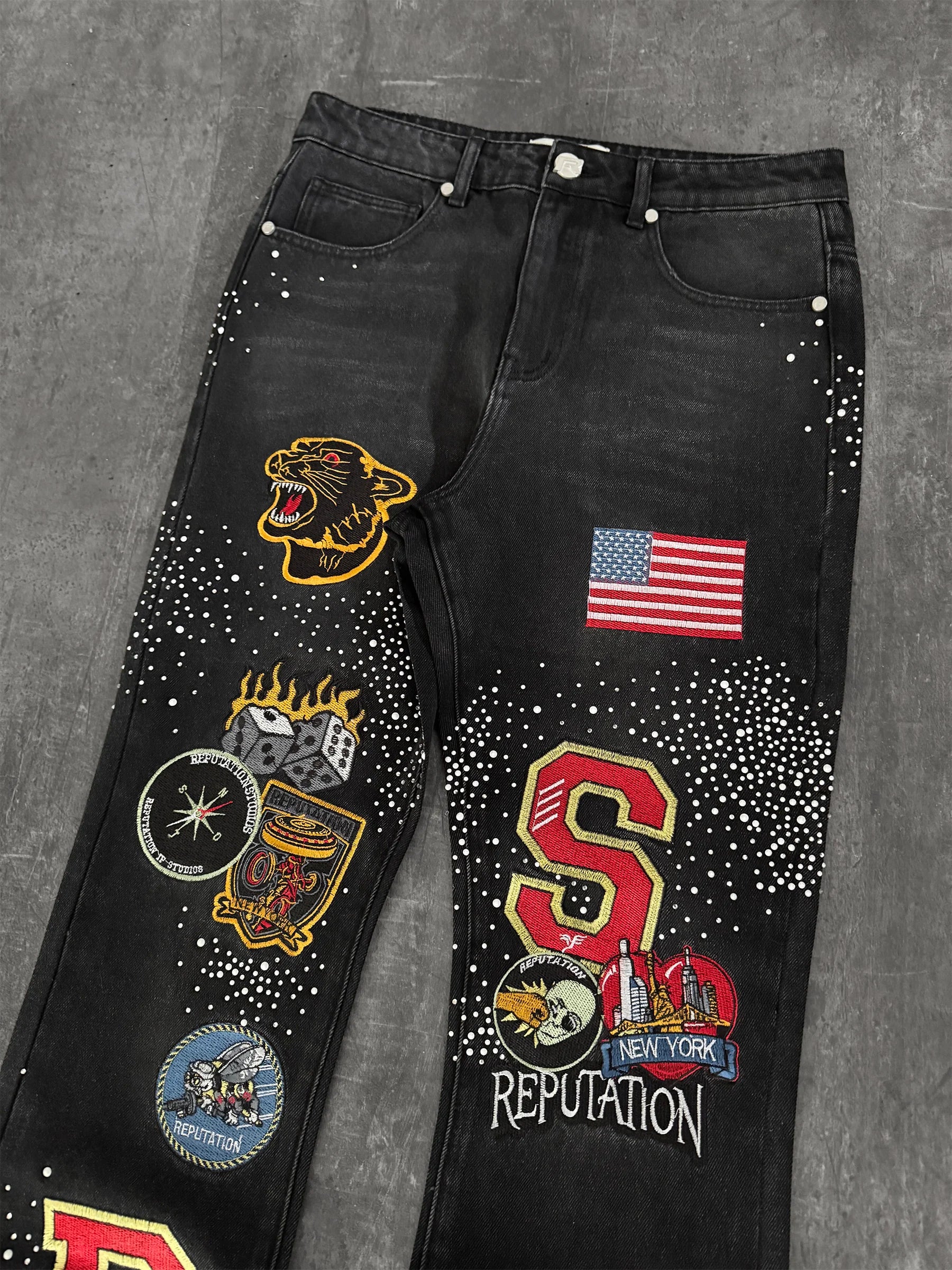 Patch Denim - Black