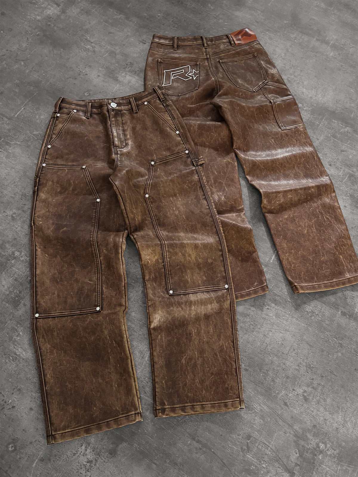Leather Carpenter Denim